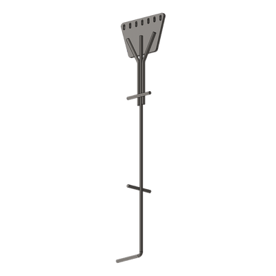 Ancla de Piso Tipo Paleta / 7 Orificios / Varilla 1" / Placa 3/4" / Altura 210 cm (6.9 ft) / Galvanizado por Inmersión