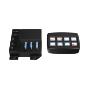 Controlador de Interruptores / 8 Canales / 3x10A y 5x0.2A / Táctil Retroiluminado / 10~24 VCD / RJ45 4 m (13.1 ft)