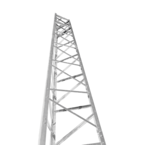 Torre autosoportada / 21.9 m (72 pies) / Viento 70 mph / Piernas acanaladas / Base incluida