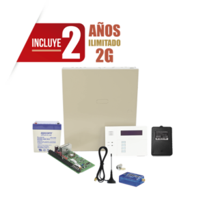 Panel de Alarma Híbrido / 48 Zonas Alámbricas e Inalámbricas / Comunicador Celular 2G / 3 Particiones / 48 Códigos de Usuario / Memoria 254 Eventos