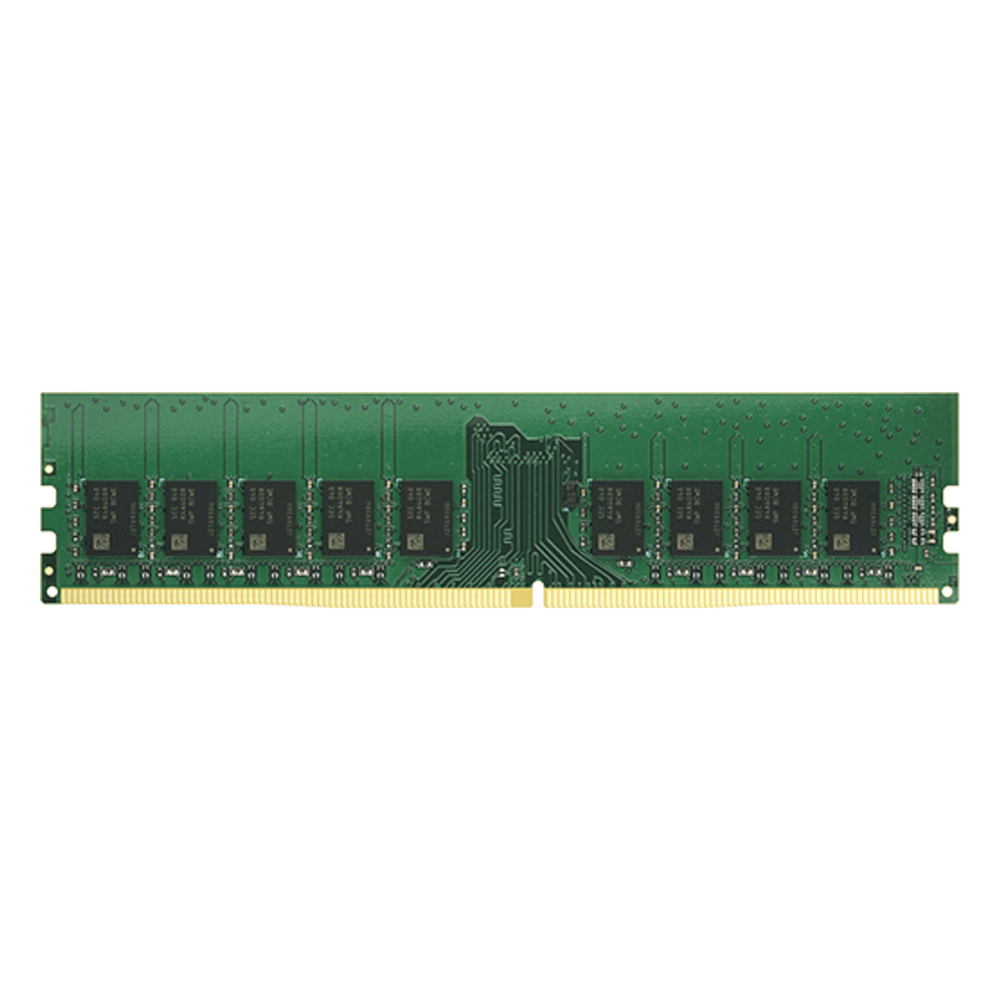 Módulo de Memoria DDR4 ECC Unbuffered DIMM | 8GB | 2666 MHz | Compatible con Series SA: SA3400D, SA3200D / Series UC: UC3400, UC3200 / Series 21: RS3621xs+, RS3621RPxs, RS2821RP+, RS2421RP+, RS2421+ / Series 19: RS1619xs+ / Series 18: RS3618xs / Se