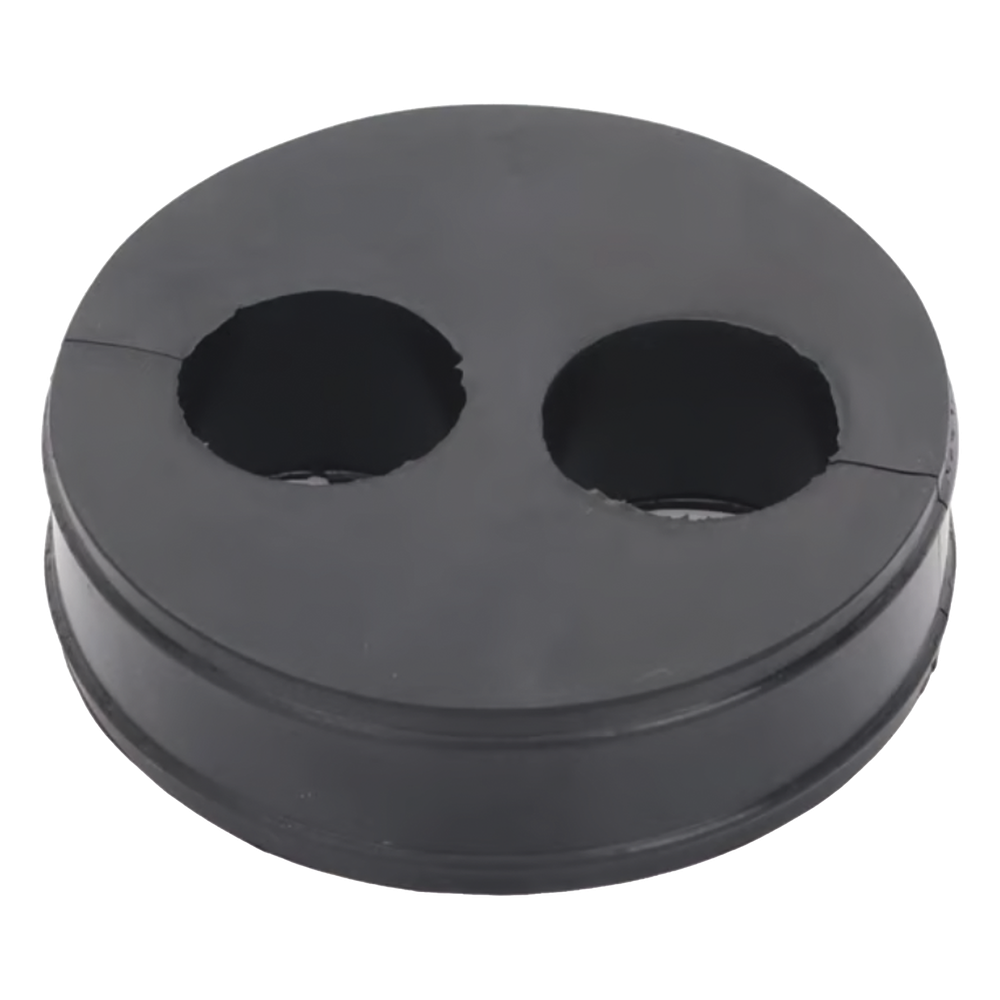 Inserto de Caucho de 4" Con Dos Orificios para Cable de 7/8 in