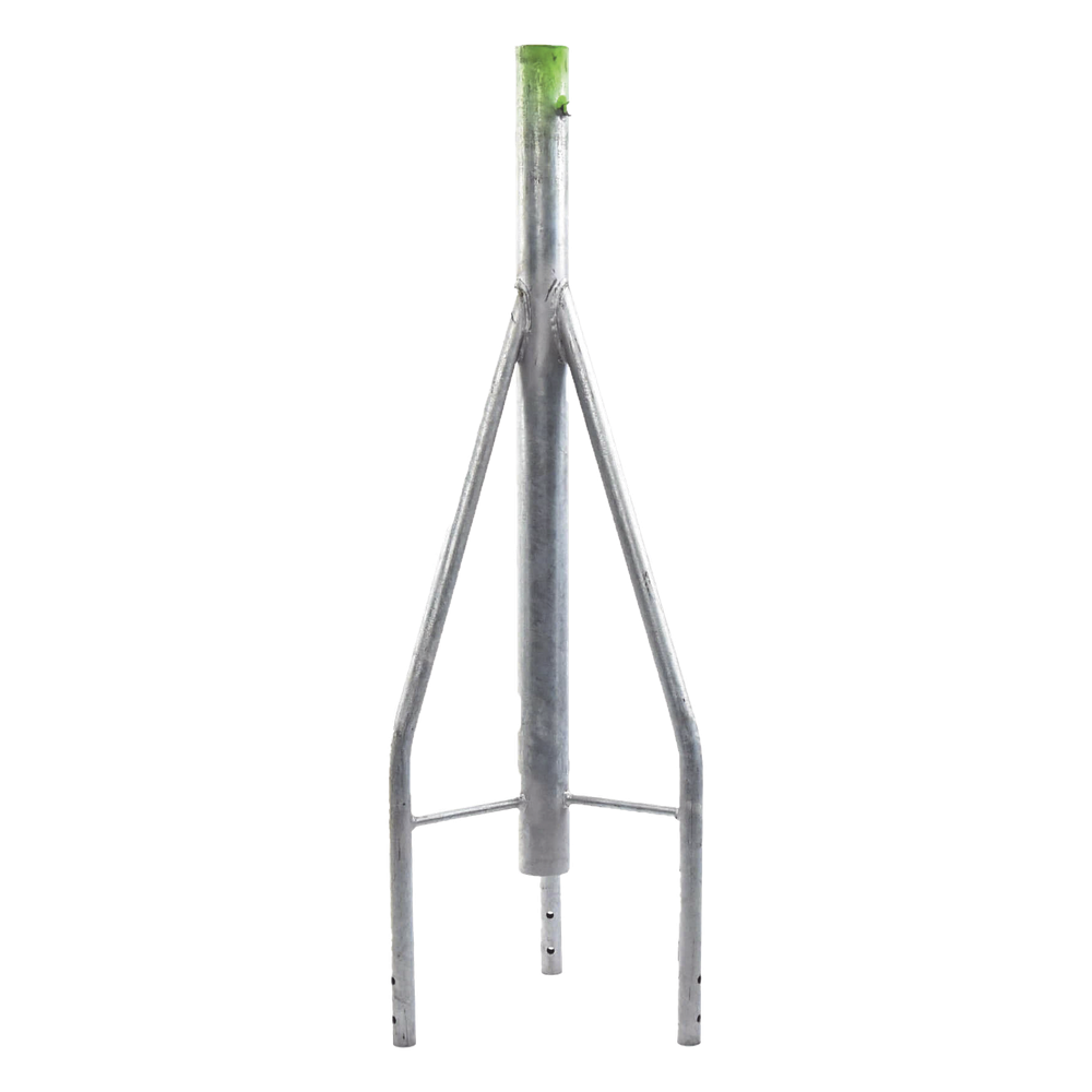 Tramo de Remate para Torre / Tubo Central 2' Cal.18 / Tubos 7/8' Cal.18 / 3 Opresores para Pararrayos / Galvanizado Electrolítico / Compatible STZ-30