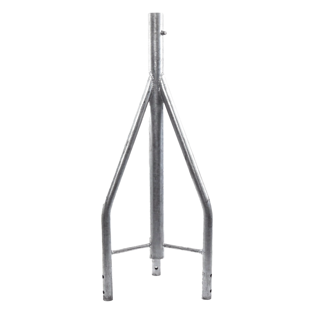Tramo de Remate para Torre / Acero ASTM A36 / Galvanizado por Inmersión en Caliente / 3 Opresores para Pararrayos / Longitud 350 mm (1.15 ft) / Tolerancia ±1 mm