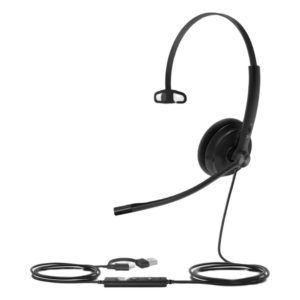 Auricular USB Mono / Cancelación de Ruido Pasiva / USB-A / Control de Llamada / Windows Mac Linux / Indicador de Ocupado