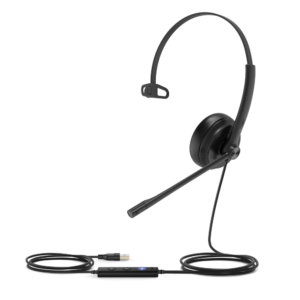 Auricular USB Monoaural / Cancelación de Ruido Pasiva / USB-A Plug-and-Play / Indicador de Ocupado / Active Protection / Compatible Windows y Mac