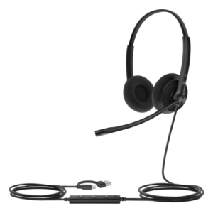 Auriculares USB / Cancelación de Ruido con IA y ANC Híbrido / Certificación Microsoft Teams Premium / Altavoz 35 mm HD / USB-C/A Plug-and-Play / Indicador LED de Ocupado