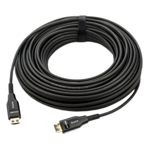 Cable HDMI Óptico Activo Híbrido / 4K@60Hz / 18 Gbps / Fibra OM3 + Cobre / 30 m (98.4 ft) / HDCP 2.2