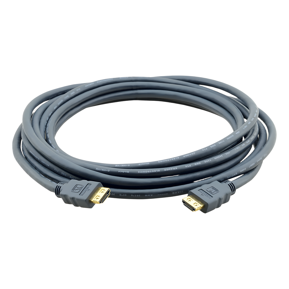 Cable HDMI Premium / 4K@60Hz (4:4:4) / 18 Gbps / 4.60 m (15 ft) / Conectores Oro 24K / K-Lock / Triple Blindaje / 28AWG