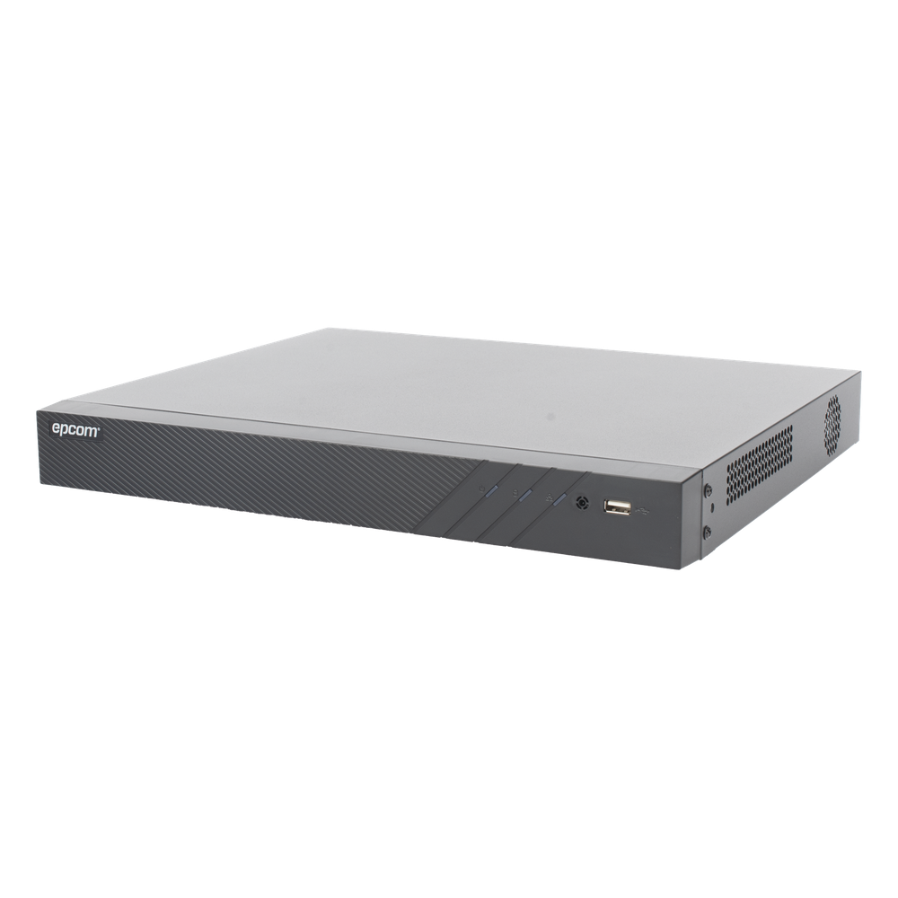 DVR Pentahíbrido / 32 Canales TurboHD + 8 Canales IP / 5 Megapixel Lite / AcuSense / Audio Bidireccional Coaxitron / 2 Bahías HDD / H.265+ / Salida Full HD
