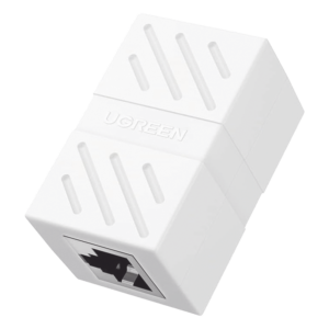 Acoplador Ethernet / 10 Gbps / Cat7/Cat6A/Cat6/Cat5e / PoE / Ignífugo ABS / Blanco