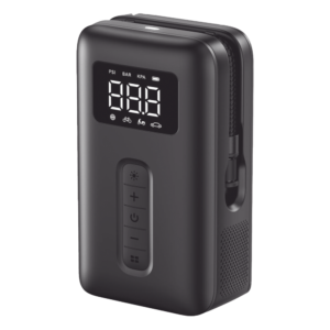 Inflador de Neumáticos Portátil / 150 PSI / Flujo 15 L/min / Batería 5000 mAh / Luz LED de Emergencia
