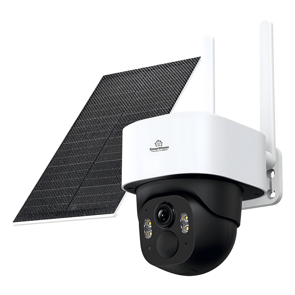 Cámara IP PT / 4 Megapixel / 4G LTE / Visión Nocturna Color 10 m (32.8 ft) / Audio Bidireccional / Panel Solar 5W