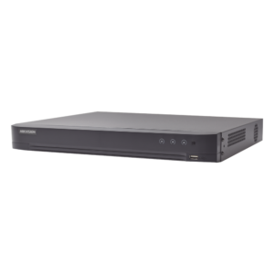 DVR Pentahíbrido / 16 Canales (8 TURBOHD + 8 IP) / 8 Megapixel (4K) / Audio Bidireccional Coaxitron / Reconocimiento Facial / H.265+ / 1 Bahía HDD 10 TB