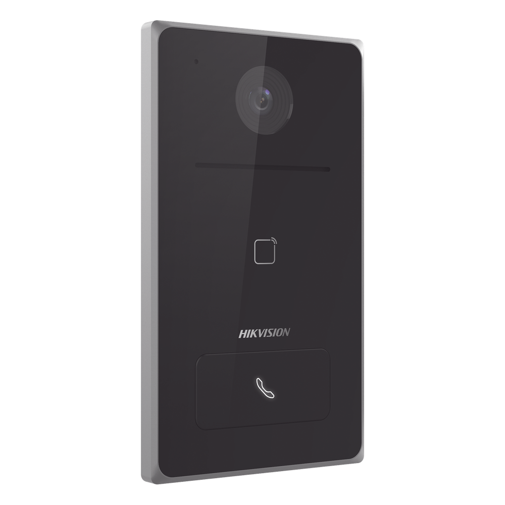 Frente de Calle IP / 2 Megapixel / 129°H / IR 2.5 m (8.2 ft) / PoE 802.3af / IP65 / Lector Mifare / Audio Bidireccional