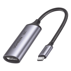 Cable Adaptador USB-C a DisplayPort 1.4 / 8K@60Hz / 4K@240Hz / 32.4 Gbps / MST / HDR / 10 cm (3.94 in)
