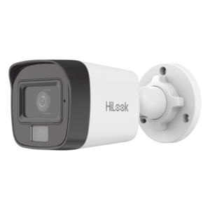 Cámara Bala IP / 4 Megapixel / Dual Light 20 m (65.6 ft) IR + 15 m (49.2 ft) Luz Blanca / Lente 2.8 mm / 104° / IP67 / PoE / Audio Integrado