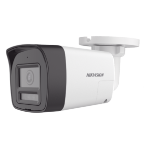 Cámara Bala TURBOHD / 4K 8 Megapixel / Lente 2.8 mm / Ángulo 113° / Dual Light IR 30 m (98.4 ft) + Luz Blanca 20 m (65.6 ft) / Audio Bidireccional / Sirena y Estrobo LED / IP67 / Metal