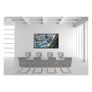 Kit Videowall 2x2 / 4 Pantallas 46" Full HD / Decoder 128 Canales / Base de Pared Metálica / Salida 4K / 16 Puertos HDMI
