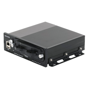 NVR Móvil Vehicular / 8 Canales / 4 PoE + 4 IP vía Switch / 2 Megapixel / H.265 / GPS + Sensor G / 2 Bahías HDD / Aluminio Industrial / 9-36 VCC