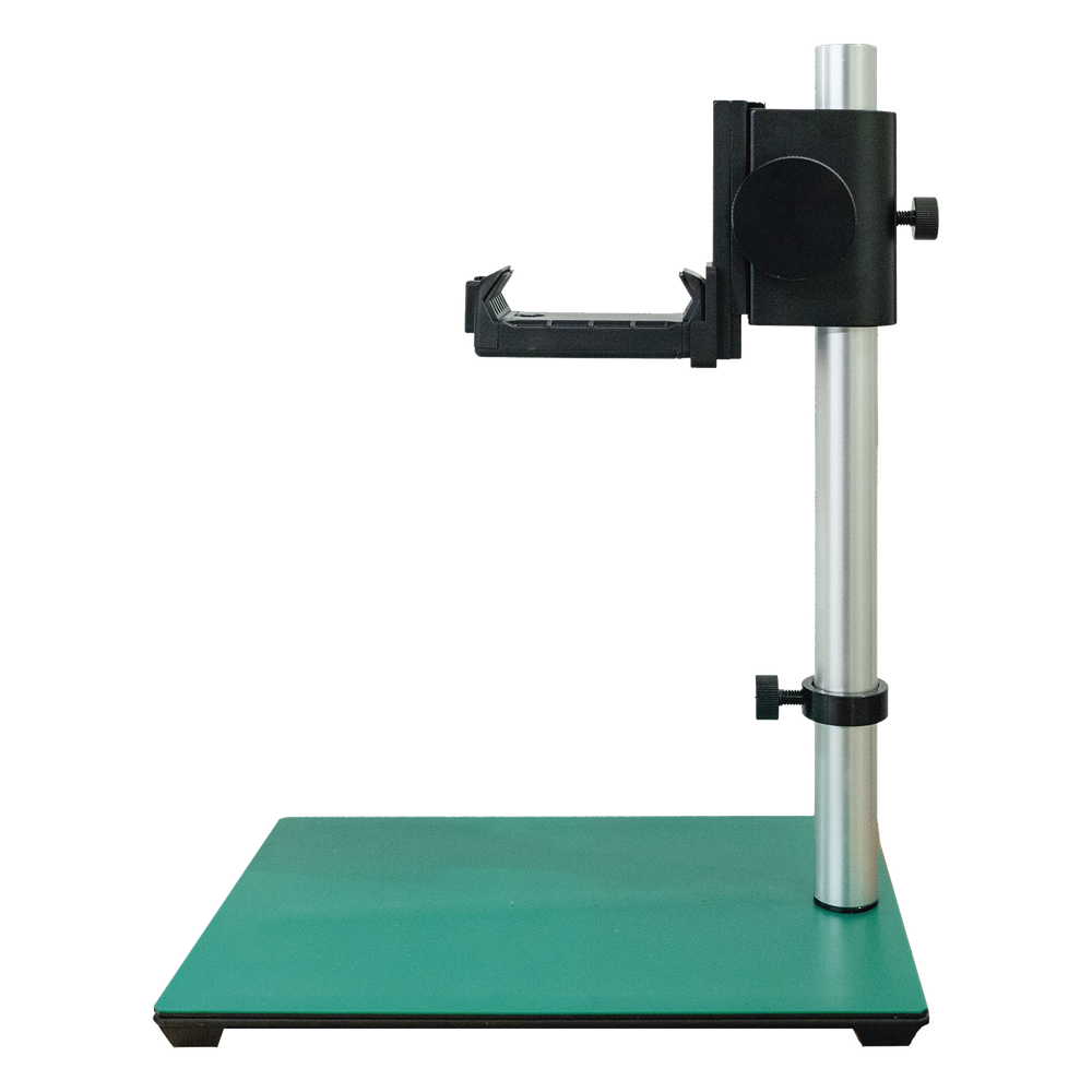 Soporte de Escritorio / Ajuste 20 a 180 mm (0.79 a 7.09 in) / Carga 0.4 kg (0.88 lb) / Pinza 58 a 100 mm (2.28 a 3.94 in) / Aleación de Aluminio / Compatible Series Pocket y Mini