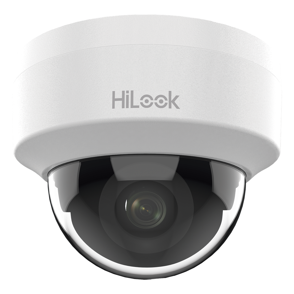 Domo IP / 2 MP 1080p / Lente 2.8 mm 101° / IR 20 m (65.6 ft) / PoE 802.3af / dWDR / H.265+ / Interior