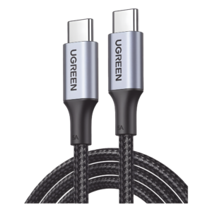Cable USB-C a USB-C / Carga Rápida 100W / Transferencia 480 Mbps / Nylon Trenzado 3 m (9.8 ft) / Aluminio