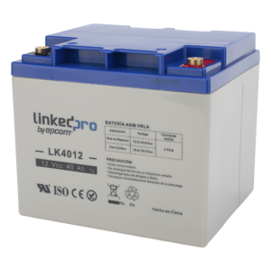Batería de Respaldo AGM-VRLA / 12 V / 40 Ah / Terminales T2 / Vida Útil 5 Años / Certificación UL / Libre de Mantenimiento