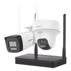 Kit de Videovigilancia IP Inalámbrico / 4 Megapixel / NVS 4 Canales / 2 Cámaras Wi-Fi / Dual Light / Audio Bidireccional / Micro SD 512 GB