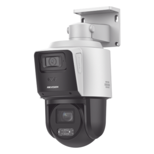 Cámara PTZ IP TandemVu / 4 Megapixel / Zoom Óptico 4X / Dual Light IR 40 m (131.2 ft) + Luz Blanca 30 m (98.4 ft) / WDR 120 dB / AcuSense / Audio Bidireccional / IP66 / PoE+
