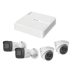 Kit de Videovigilancia IP / 2 Megapixel / NVR 8 Canales con 8 Puertos PoE+ / 4 Cámaras para Exterior / IR 20 m (65.6 ft) / Salidas VGA y HDMI