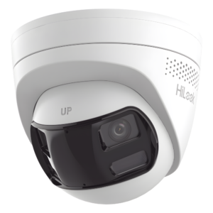 Cámara Turret IP / 8 Megapixel / Panorámica 180° / Dual Light 30 m (98.4 ft) / PoE / Audio Bidireccional / IP67
