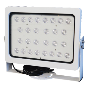 Lámpara LED Estroboscópica / 28 LEDs Alta Eficiencia / 250 lx / Alcance 16 a 25 m (52.5 a 82 ft) / Ángulo 10° / 1 Carril / IP66