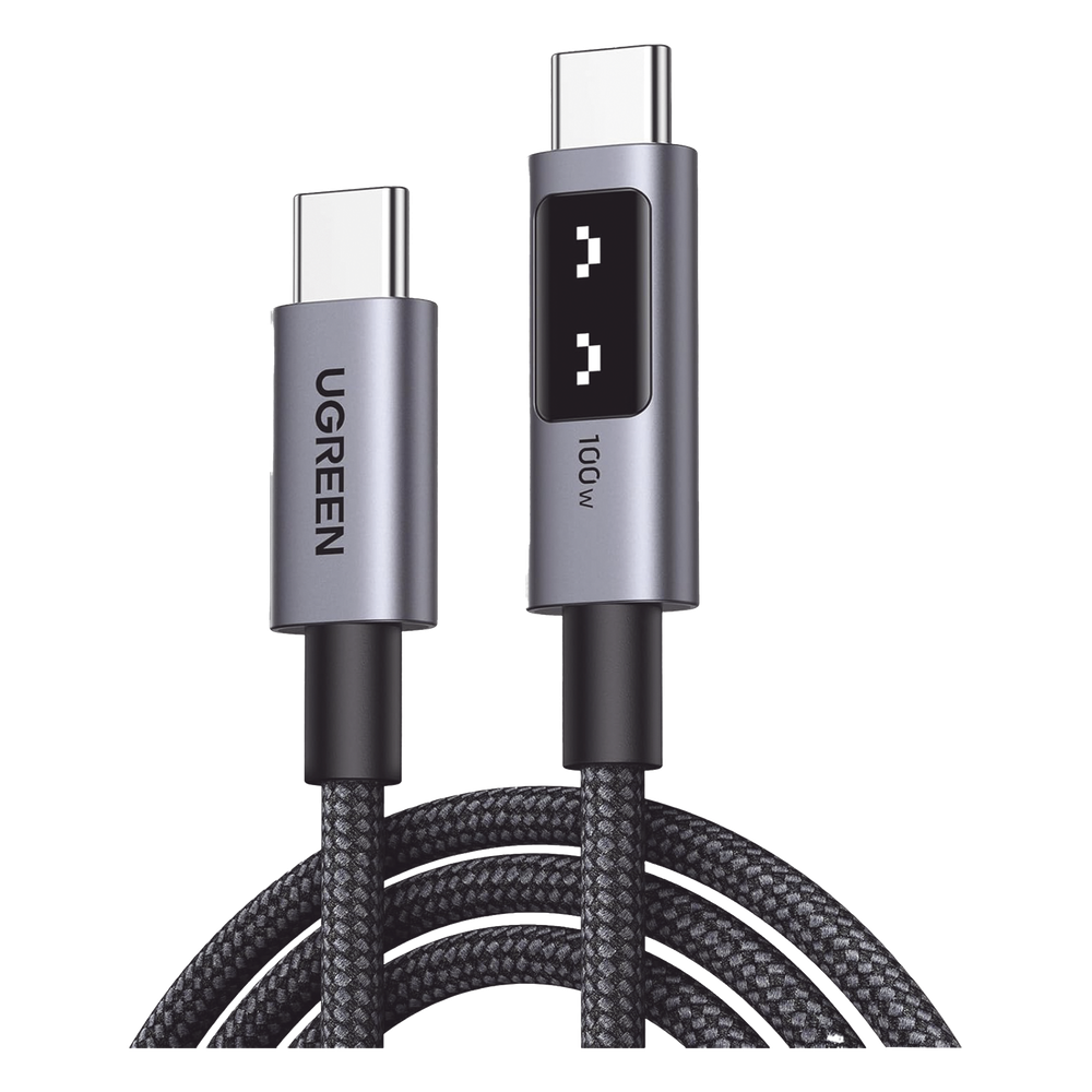 Cable USB-C a USB-C / Carga Rápida 100W / Transferencia 480 Mbps / Nylon Trenzado / 1 m (3.3 ft)
