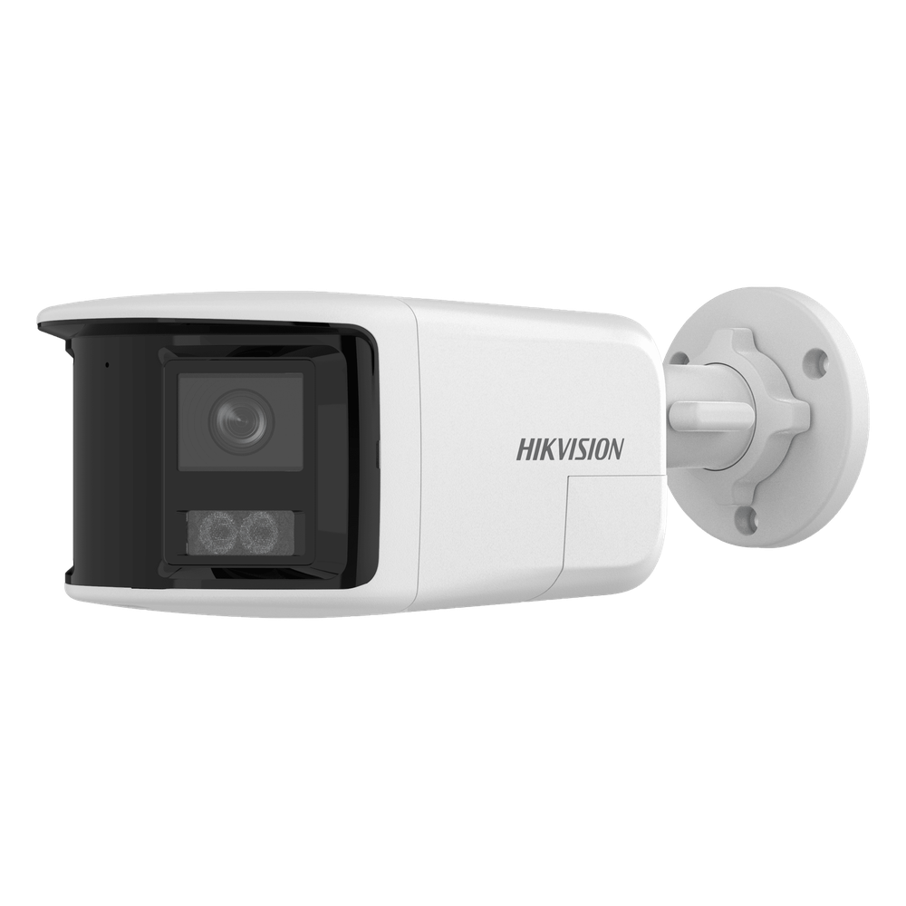 Cámara Bala IP / 6 Megapixel / Dual Light 30 m (98.4 ft) / Ángulo Panorámico 180° / Audio Bidireccional / IP67 / PoE 802.3af