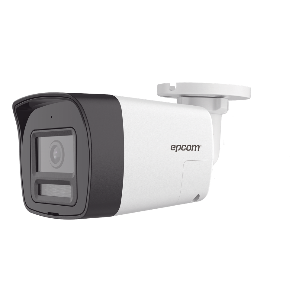Cámara Bala TURBOHD / 4K 8 Megapixel / Lente 2.8 mm / Dual Light 30 m (98.4 ft) IR + 20 m (65.6 ft) Luz Blanca / Audio Bidireccional Full Duplex / IP67 / Metal