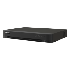 DVR Pentahíbrido / 16 Canales TurboHD + 16 Canales IP / 8 Megapixel (4K) / H.265+ / Audio Bidireccional / 1 Bahía HDD 10 TB / AcuSense