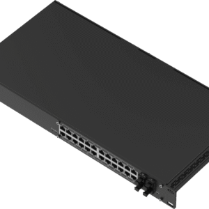 Switch Industrial Gestionado L2+ / 24 Puertos Gigabit PoE+ / 4 Puertos SFP / 56 Gbps / 300W PoE Budget / IP30
