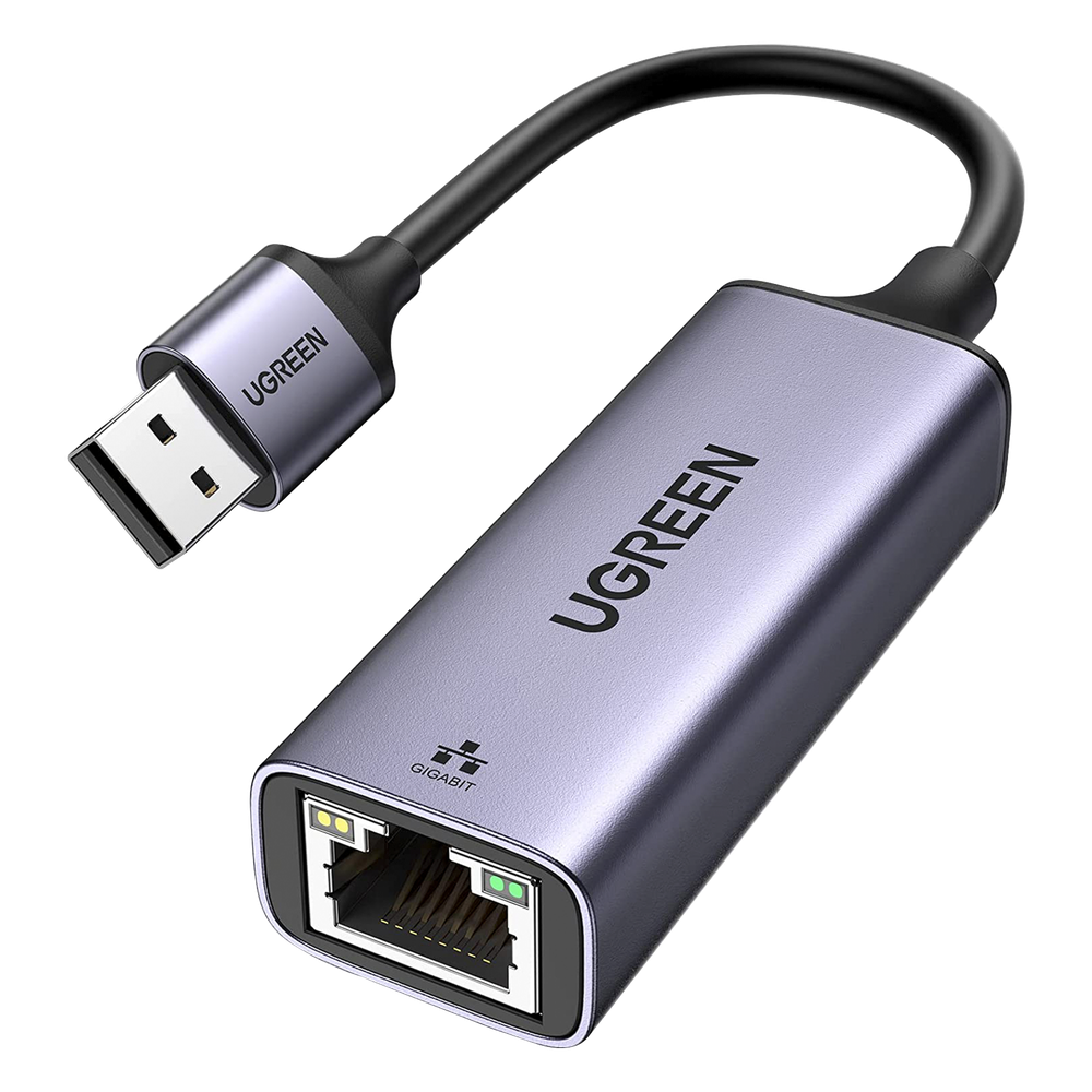 Adaptador de Red / USB-A 3.0 a RJ45 / Gigabit 10/100/1000 Mbps / Aluminio Anodizado / Cable 10 cm (0.33 ft)