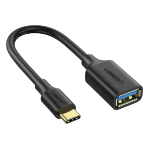 Adaptador OTG USB-C a USB-A / USB 3.0 5 Gbps / Cable 15 cm / Conectores Chapados en Oro / Triple Blindaje