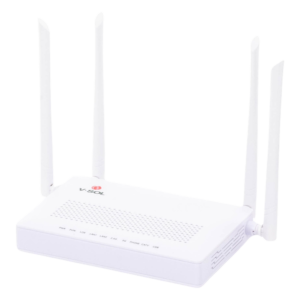 ONU Dual GPON/EPON / Wi-Fi AC Doble Banda / 4 Antenas 5 dBi / 2x LAN Gigabit / 1x FXS / 1x CATV / 12V 1A / 0 a 55°C