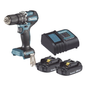 Taladro Rotomartillo Inalámbrico / 18V / 1,700 RPM / 40 N.m / Mandril 13 mm (1/2') / Motor Sin Escobillas / 2 Baterías 1.5 Ah