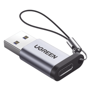 Adaptador USB-A a USB-C / USB 3.0 / 5 Gbps / Carga 3A / Aleación de Aluminio / Compacto