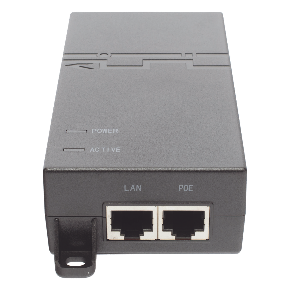 Inyector PoE / 802.3at 30 W / Gigabit / 2 Puertos LAN / Entrada 100-240 V CA / IEC C5