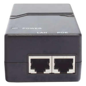 Inyector PoE / 802.3af 15W / 2 Puertos Gigabit / Entrada 100-240V AC / Detección Inteligente PD
