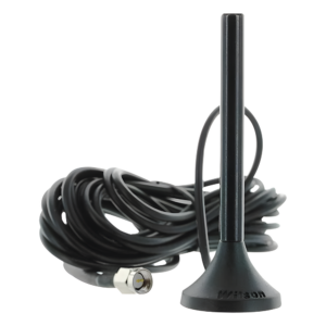 Antena Omnidireccional Magnética / Banda Dual 700-960 MHz y 1710-2270 MHz / Ganancia 3.1 dB / Cable RG174 3.81 m (12.5 ft) / Conector SMA Macho
