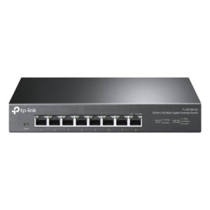 Switch no administrable / 8 puertos 2.5G / 40 Gbps switching / Fanless / Auto-negociación 100M/1G/2.5G