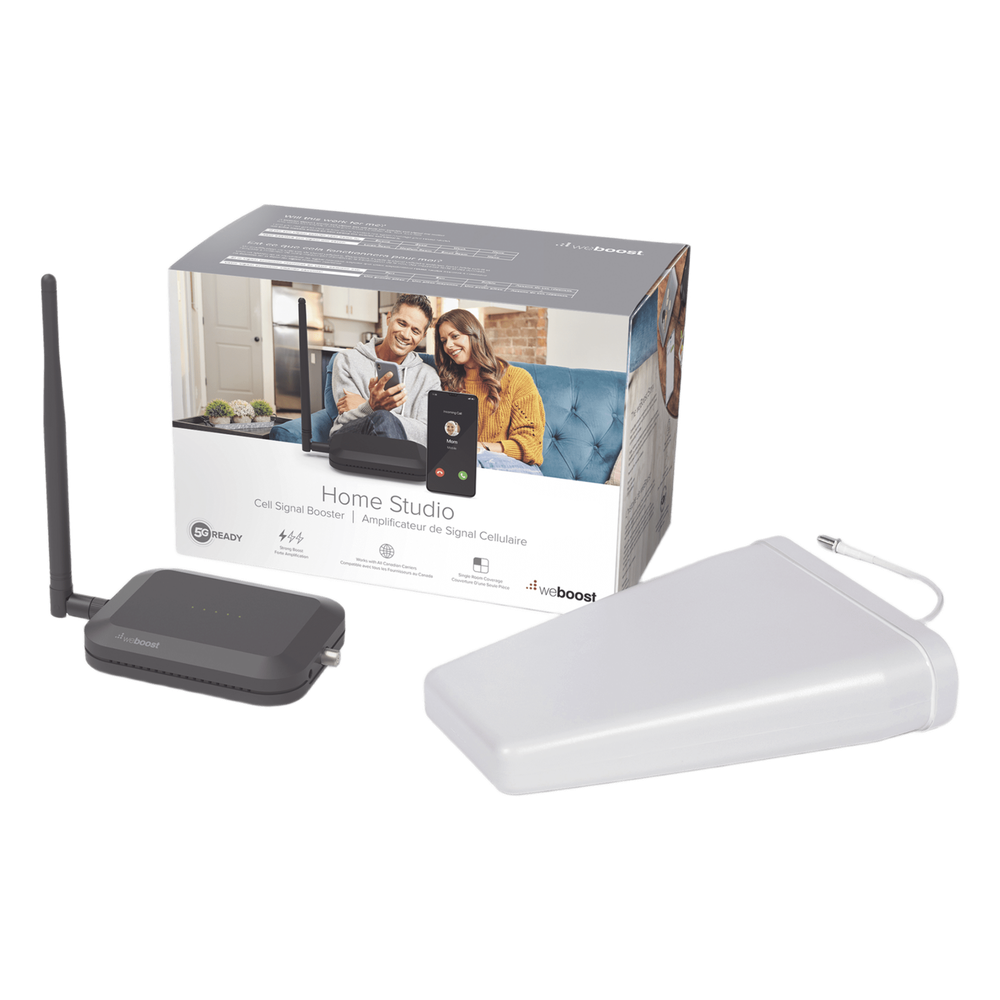 Amplificador de Señal Celular / 2G 3G 4G / Cobertura 60 m² (646 ft²) / Multibanda 850-1900-2100 MHz / Múltiples Usuarios / Antena Integrada