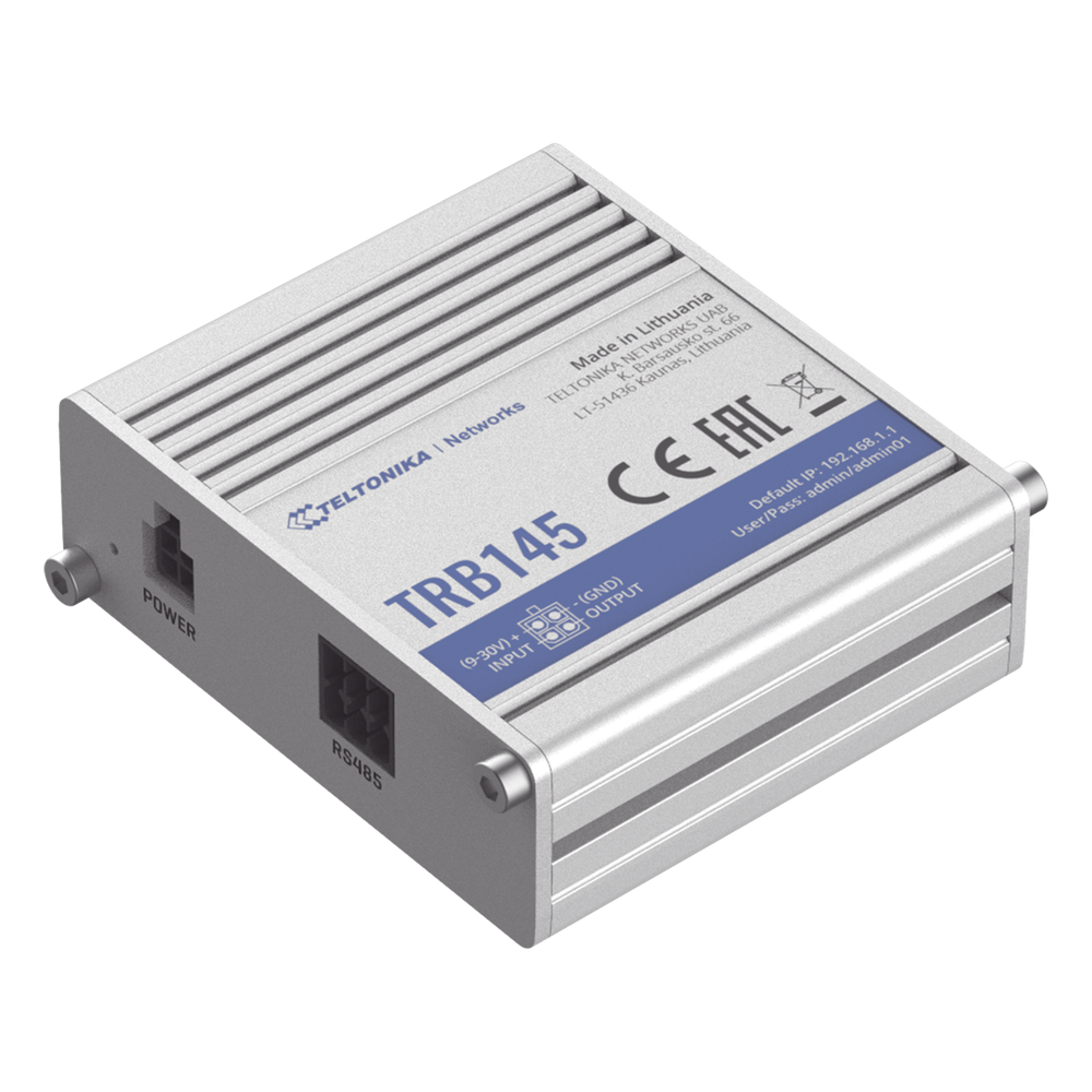 Gateway Industrial LTE Cat 1 / RS485 / 10 Mbps / Aluminio / DIN Rail / Ambientes Extremos