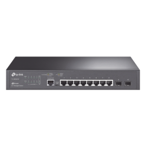 Switch Gigabit Administrable / 8 Puertos RJ45 + 2 SFP / 20 Gbps / SDN Omada / QoS 8 Colas / IPv4/IPv6